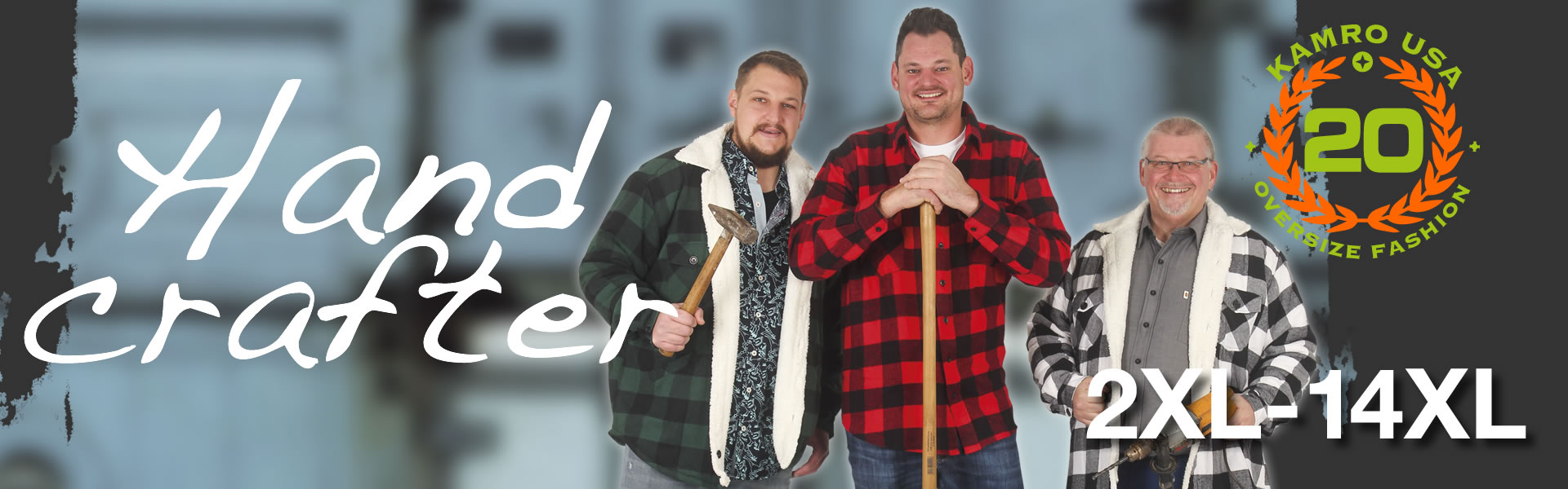 Kamro XXL-Mode für Männer Holzfäller Jacken
